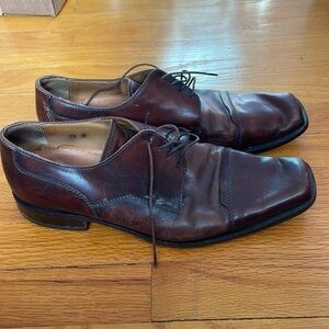 Tasso Elba mens brown dress shoes 10.5